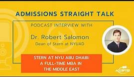 Stern at NYU Abu Dhabi: A Full-Time MBA in the Middle East