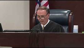 Circuit Judge Robert Wheeler responds to a question from the jury during the Dan Markel murder trial