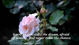 The Rose ~ Bette Midler (HD) with lyrics (HQ Audio)