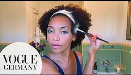 Logan Browning zeigt, wie Ihr Make-up auch unter der Maske hält | My Beauty Tips | VOGUE Germany