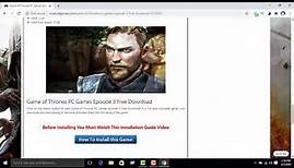 How to download games of thrones | for pc game