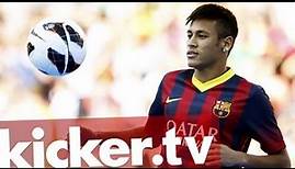 Neymars Debüt: Superstar erstmals im Barca-Trikot - kicker.tv