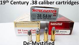 19th century 38 caliber cartridges de mystified
