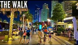 THE WALK at Jumeirah Beach Residence Complete Night Walk | Dubai Tourist Attraction