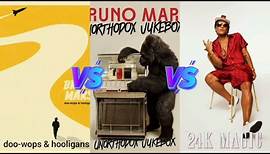 Doo Wops & Hooligans vs Unorthodox Jukebox vs 24K Magic (Bruno Mars) - Album Battle