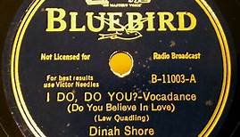 Dinah Shore - I Do, Do You? / I Hear A Rhapsody