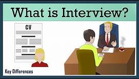 What is Interview? Meaning, Objectives and Types with tips