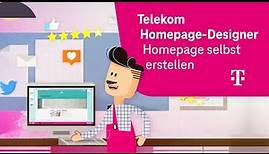 Professionelle Homepage selbst erstellen – Einfach einsteigen mit dem Homepage-Baukasten der Telekom
