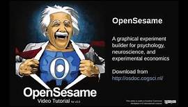 Creating a psychology experiment with OpenSesame 3.0