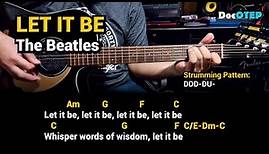 Let It Be - The Beatles (1970) Easy Guitar Chords Tutorial with Lyrics