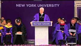 President William J. Clinton's Speech to Graduates at NYU's 2011 Commencement