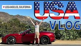 🎥 🏎️ Hollywood Tour im Ferrari & Beverly Hills mit dem Helikopter 🌴 🚁 - USA Vlog Teil 1 🇺🇸
