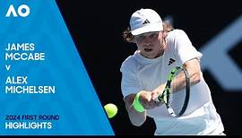 James McCabe v Alex Michelsen Highlights | Australian Open 2024 First Round