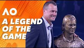 Lleyton Hewitt is inducted into the Australian Tennis Hall of Fame: 2024 Australian Open | WWOS