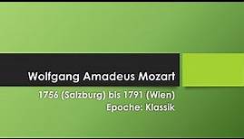 Wolfgang Amadeus Mozart einfach und kurz erklärt