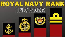 Royal Navy Ranks in order