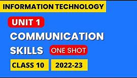 Communication Skills Class 10 Computer 2022-23 | Class 10 Computer Chapter 1 Communication Skills