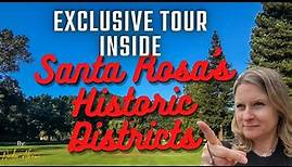 SANTA ROSA California tour - HISTORIC DISTRICT