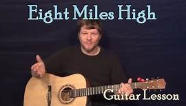 Eight Miles High (The Byrds) Easy Guitar Lesson How to Play Tutorial