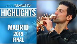 Novak Djokovic Wins Madrid, 33rd Masters 1000 Title! | Madrid 2019 Final Highlights