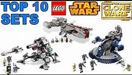 TOP 10 LEGO Star Wars The Clone Wars Sets!