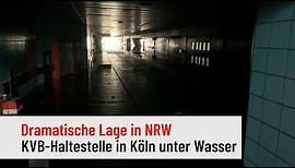Unwetter in NRW: Hochwasser und Überschwemmung in Köln und dem Rheinland