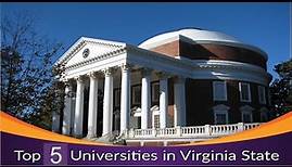 Top 5 Universities in Virginia