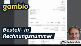 Gambio Bestellnummer in Rechnungsnummer einfügen mit diesem kostenlosen Tool