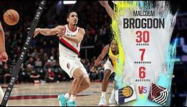 Malcolm Brogdon Highlights (30 PTS) | Trail Blazers vs. Pacers | Jan. 19