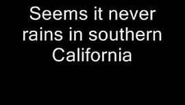 Albert Hammond - It never rains in southern California + text