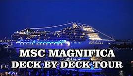 MSC Magnifica cruise ship All deck tour