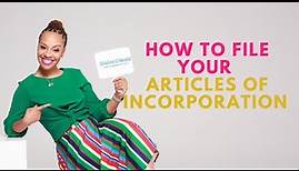 How to File Your Articles of Incorporation | Nonprofit Filing