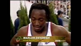 7862 European Track and Field 1998 Interview Marlon Devonish