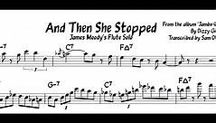 James Moody Flute Transcription - And Then She Stopped