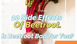 Side Effects Of Beetroot