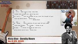 🎸 Misty Blue - Dorothy Moore Guitar Backing Track with chords and lyrics