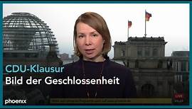 phoenix nachgefragt mit Helene Bubrowski zur CDU-Klausur am 15.01.24