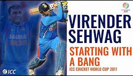 Virender Sehwag: Five matches, five first-ball boundaries | Cricket World Cup 2011