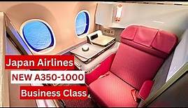 Japan Airlines NEW Business Class A350-1000 from New York JFK to Tokyo Haneda - PHENOMENAL