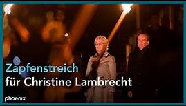 Großer Zapfenstreich für die ehem. Verteidigungsministerin Christine Lambrecht