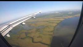 Landing in New Orleans Louisiana Airport MSY