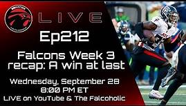 Falcons Week 3 recap with Dave Choate: A win at last! The Falcoholic Live, Ep212