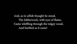 Jabberwocky - Lewis Carroll (read aloud with text)