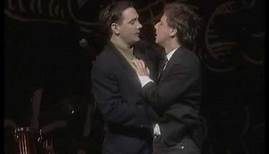 Tony Slattery and Richard Vranch kiss (higher quality)