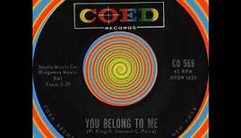 YOU BELONG TO ME, The Duprees, (Coed #569) 1962