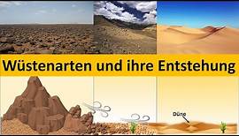 Wüstenarten /Wüstenformen der Erde und ihre Entstehung [Erdkunde, Mittelstufe]