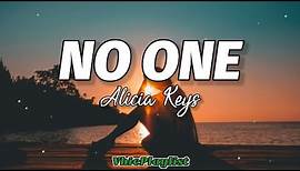 Alicia Keys - No One (Lyrics)🎶