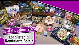 Spiel des Jahres 2023 - Longlisten und Nominierte Spiel des Jahres, Kennerspiel & Kinderspiel +