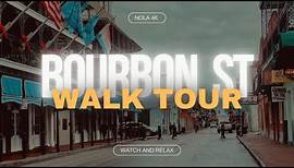 [4K] Walk Tour on BOURBON ST | New Orleans, Louisiana 🇺🇸