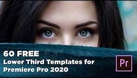 60 FREE Lower Third Templates for Premiere Pro | Professional Lower Third Motion Graphic Templates